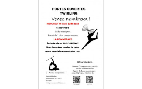 Porte ouverte du Twirling Bâton 